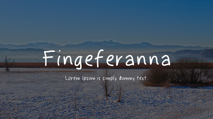 Fingeferanna Font