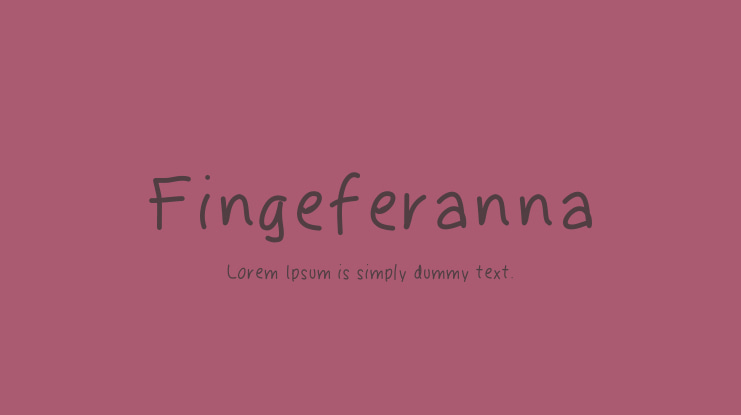 Fingeferanna Font