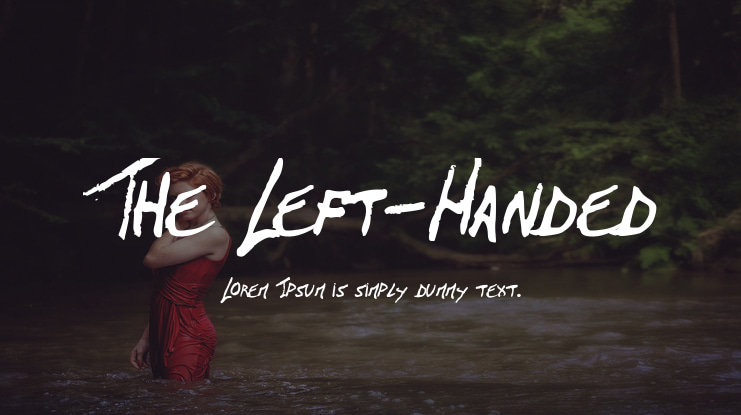 The Left-Handed Font