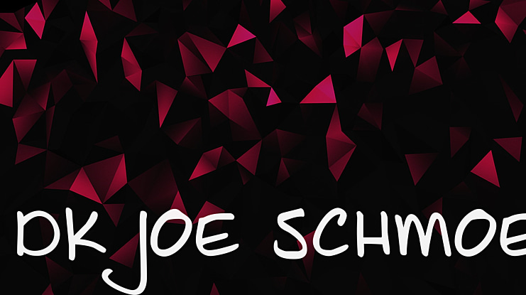 DK Joe Schmoe Font