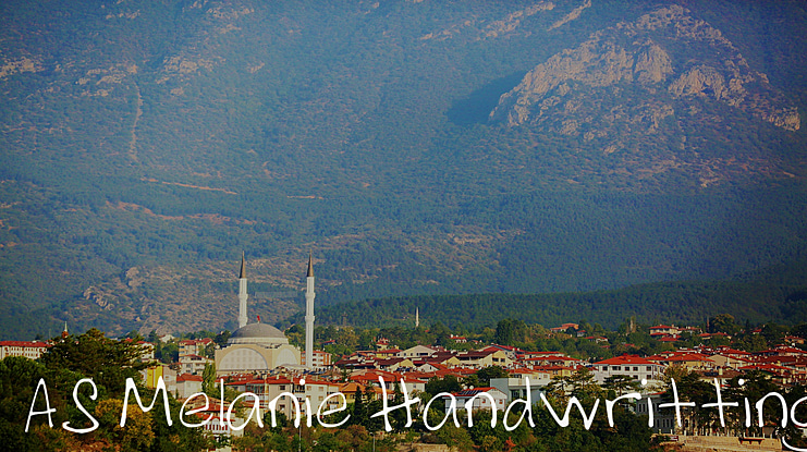 AS Melanie Handwritting Font