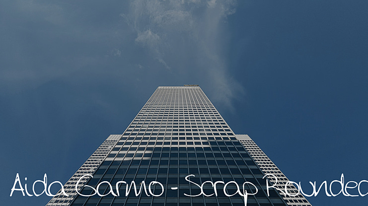 Aida Garmo - Scrap Rounded Font