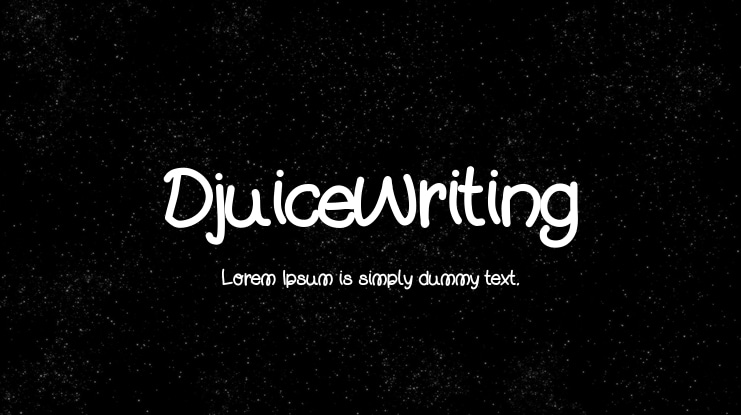 DjuiceWriting Font