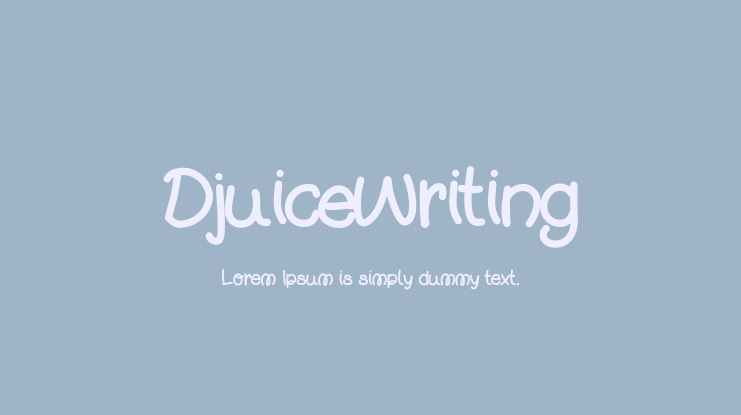 DjuiceWriting Font