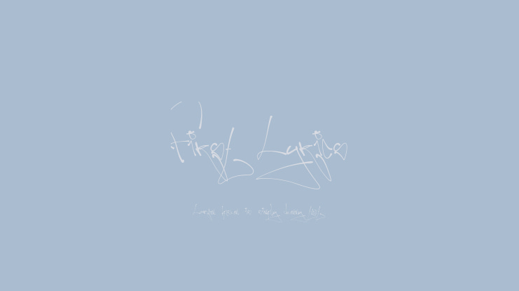 First Lyrics Font