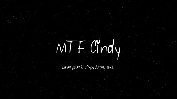 MTF Cindy Font