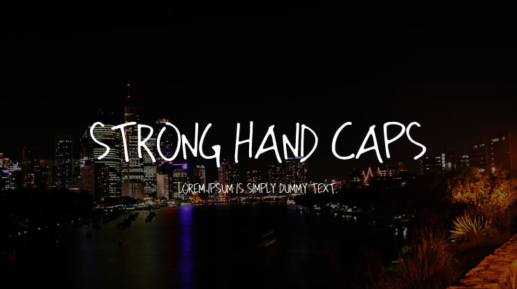 Strong Hand Caps Font