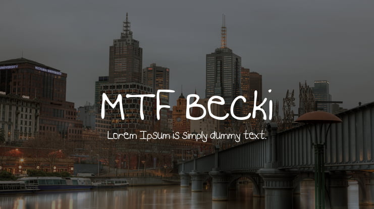 MTF Becki Font