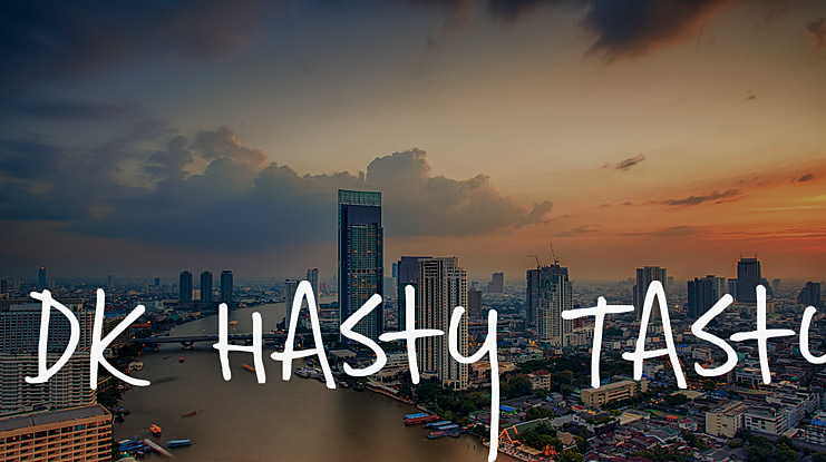 DK Hasty Tasty Font