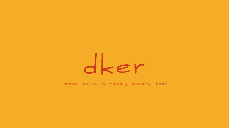 Dker Font