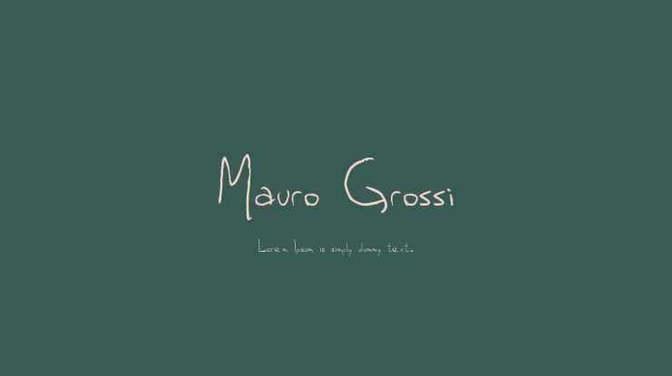 Mauro Grossi Font