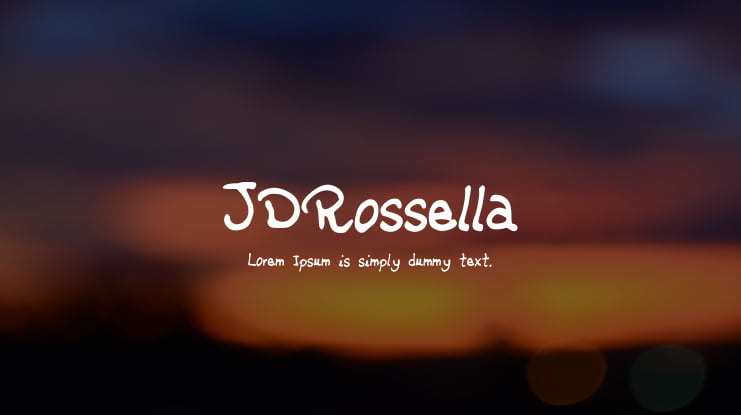 JDRossella Font