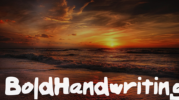 BoldHandwriting Font