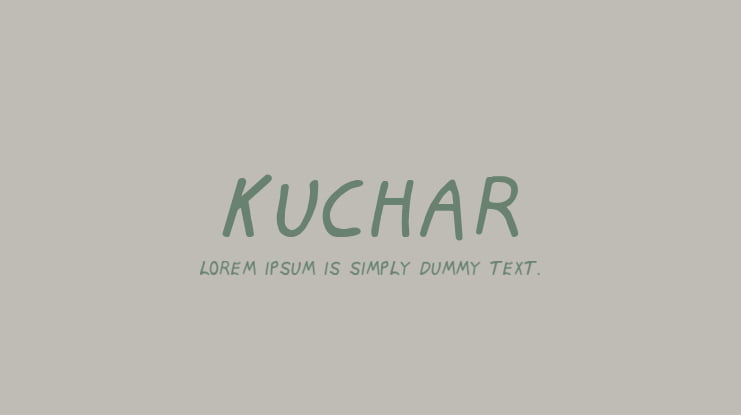 KUCHAR Font