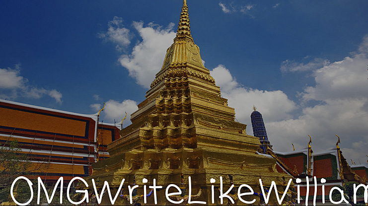 OMGWriteLikeWilliam Font