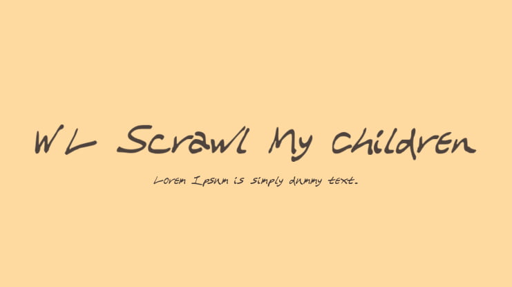 WL Scrawl My Children Font