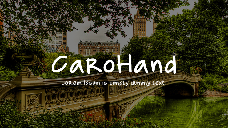 CaroHand Font