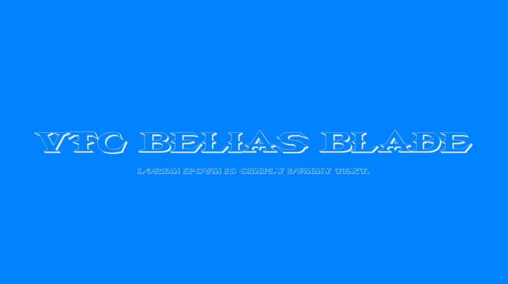 VTC Belias Blade Font Family