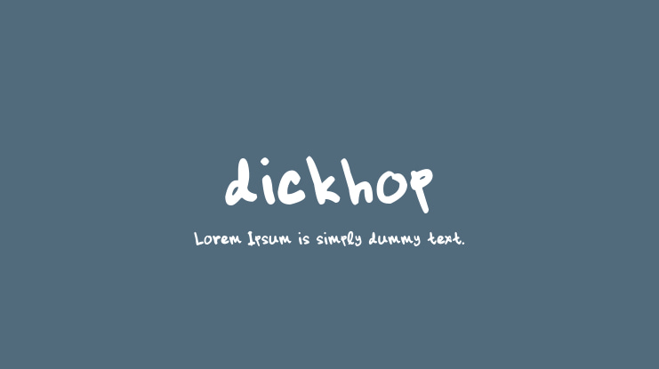 dickhop Font