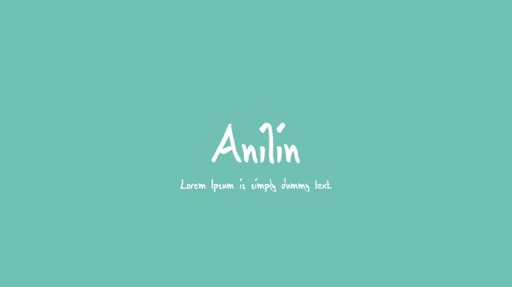 Anilin Font Family