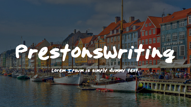 PrestonsWriting Font