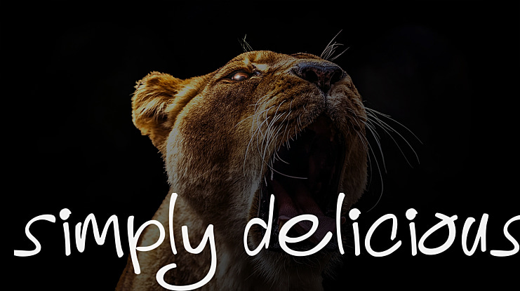 Simply Delicious Font
