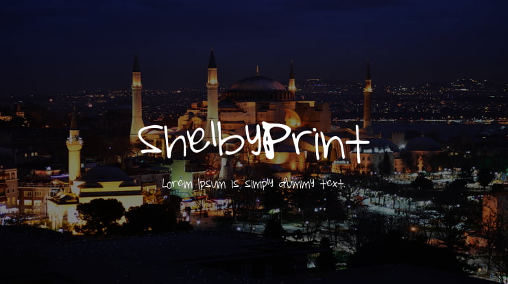 ShelbyPrint Font