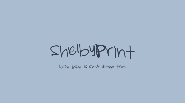 ShelbyPrint Font