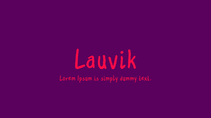 Lauvik Font