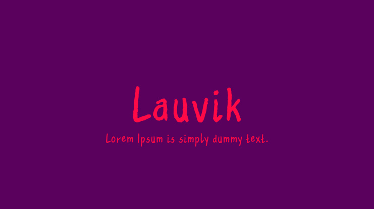 Lauvik Font