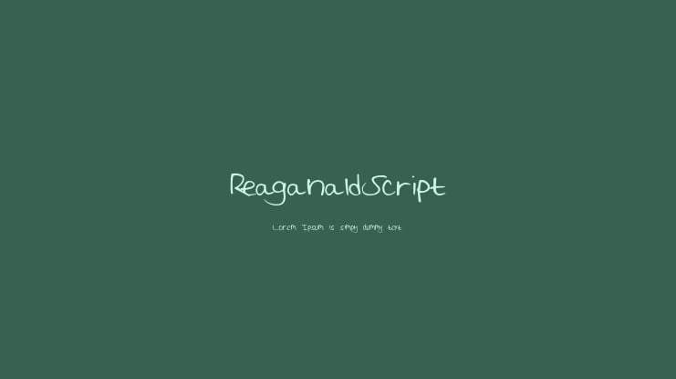 ReaganaldScript Font