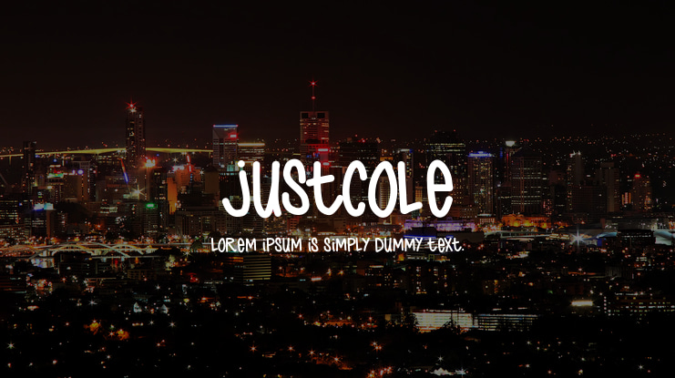 JustCole Font