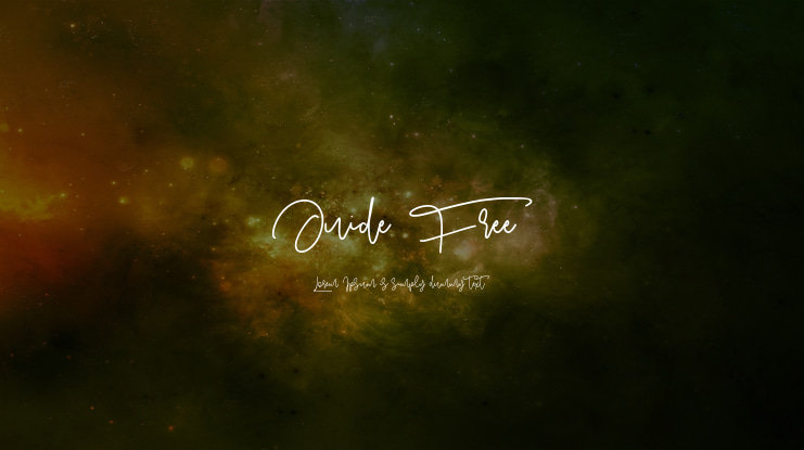 Juide Free Font