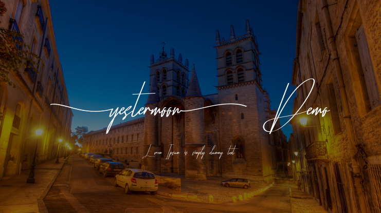Yestermoon Demo Font