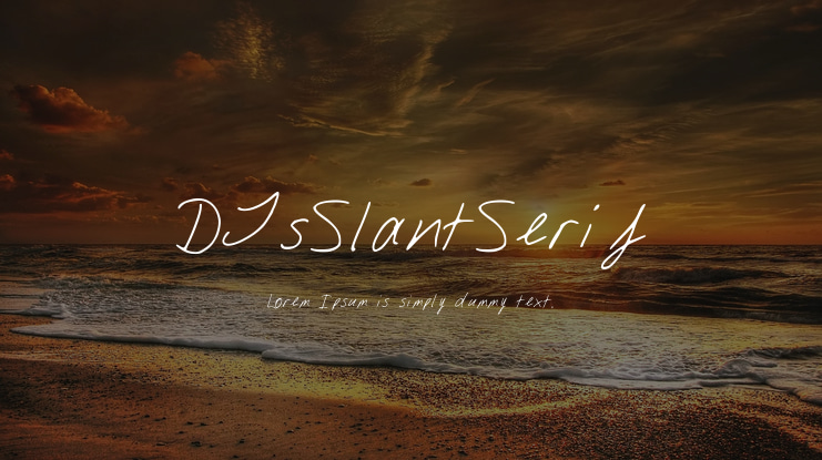 DJsSlantSerif Font