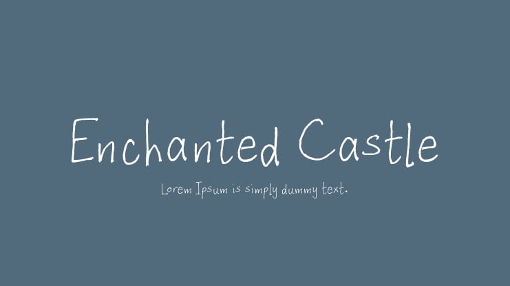 Enchanted Castle Font