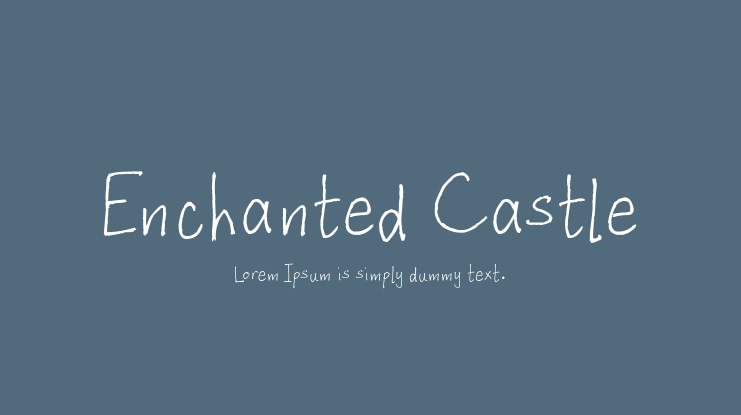 Enchanted Castle Font
