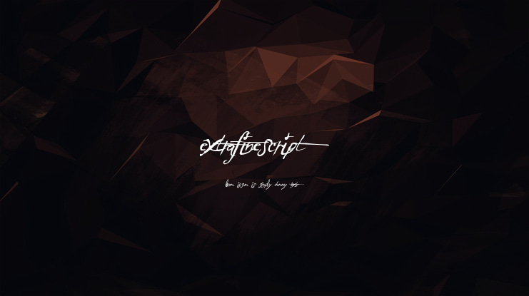ExtraFineScript Font