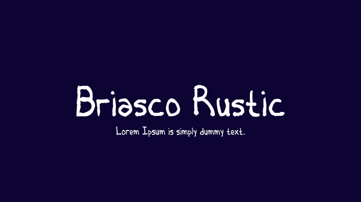 Briasco Rustic Font
