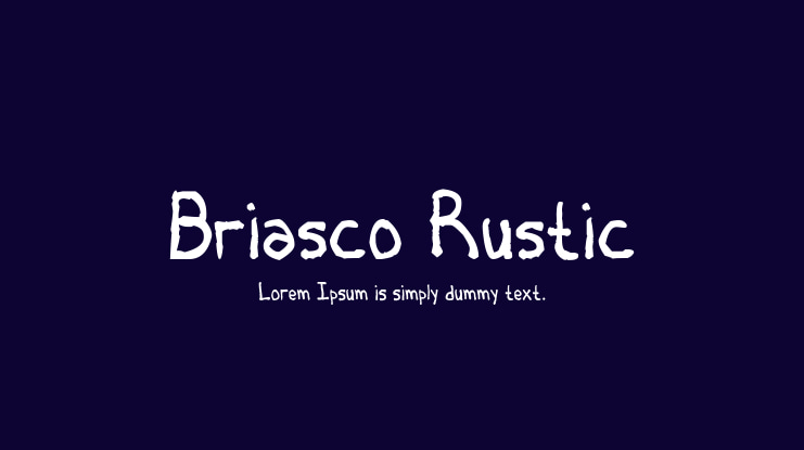 Briasco Rustic Font