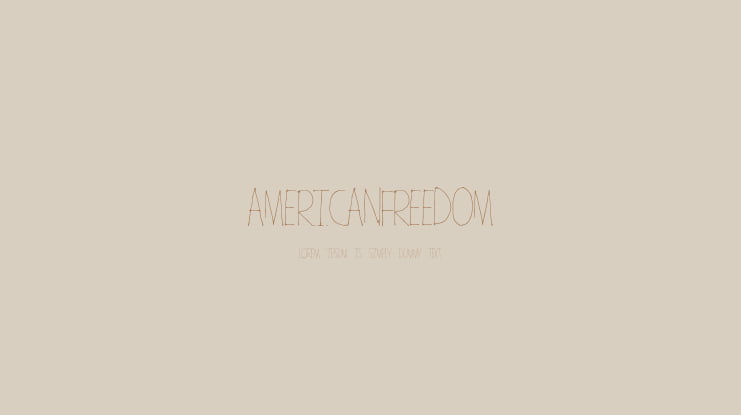 AmericanFreedom Font