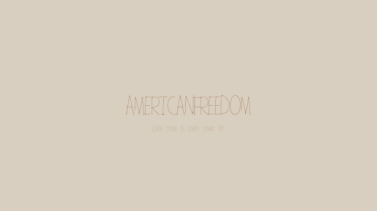 AmericanFreedom Font