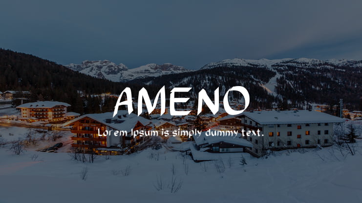 AMENO Font