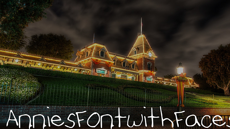 AnniesFontwithFaces Font