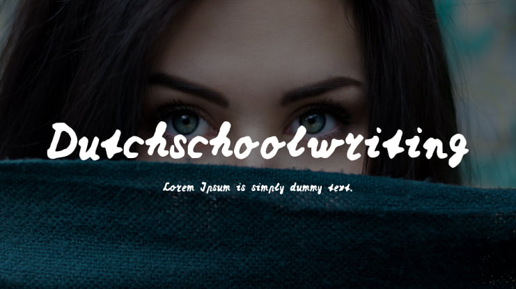 Dutchschoolwriting Font