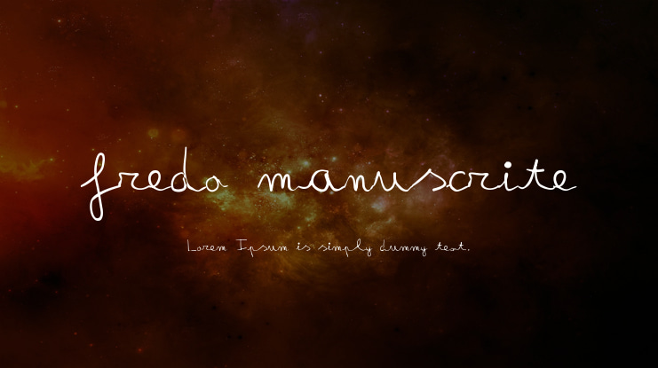 fredo manuscrite Font