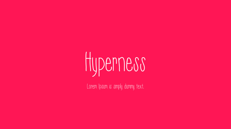 Hyperness Font