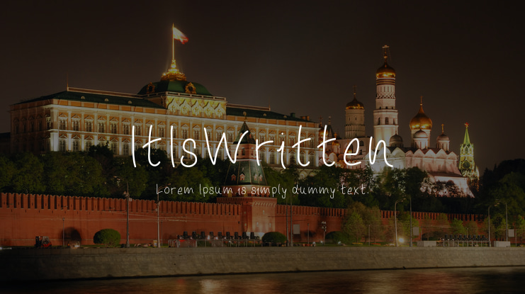 ItIsWritten Font