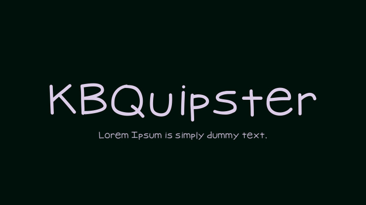 KBQuipster Font Family