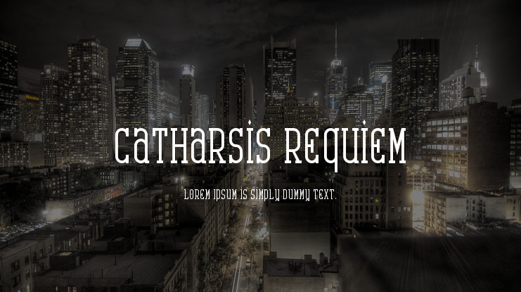 Catharsis Requiem Font Family